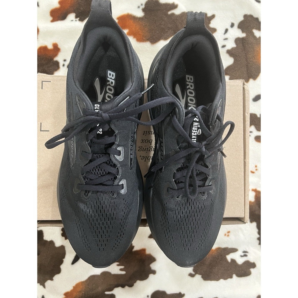 WOMEN'S BROOKS GLYCERIN 22 RUNNING Athletic Shoes Black Size 11.5M - Picture 5 of 8